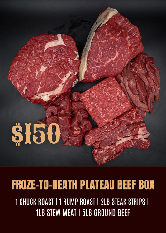 Froze-To-Death Plateau Beef Box - Roasts + More